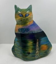 Handpainted ceramic cat for sale  San Bernardino