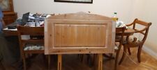 Used, M&S vintage solid wood limed washed pine single 3' bed headboard pretty carved for sale  Shipping to South Africa