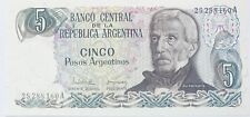 Usado, 1983 5 pesos argentinos antiguos San Martín América del Sur peso unc segunda mano  Embacar hacia Argentina