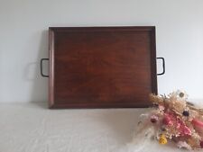 Vintage Oak Serving Tray Tea Tray rustic prop lap kitchen antique original old!, used for sale  Shipping to South Africa