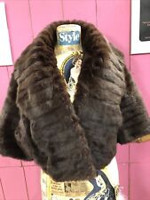 vintage fur cape for sale  STONE