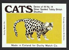 Matchbox Duchy Label Cats – Silver Spotted Tabby British Shorthair MH578, usado comprar usado  Enviando para Brazil