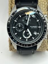 Usado, Reloj cronógrafo para hombre Fossil CH2573 42 mm S/Acero negro correa de silicio segunda mano  Embacar hacia Argentina