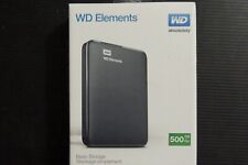 WD Elements 500GB USB 3.0 e 2.0 - WDBUZG5000ABK-05 caixa aberta, usado comprar usado  Enviando para Brazil