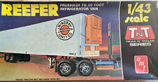 NOS Vintage AMT Fruehauf 40' Semi Tractor Trailer Reefer Van Model Kit Open Box for sale  Egg Harbor Township