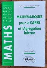 Mathématiques capes agrégati d'occasion  Paris XIV