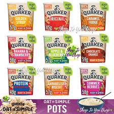 QUAKER OAT SO SIMPLE POTS Porridge Oats Breakfast Assorted Flavours Taster🥣 for sale  Shipping to South Africa