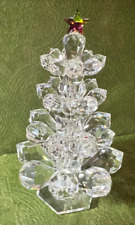 Beautiful crystal 4" tall Christmas tree; Swarovski like! for sale  Shipping to South Africa