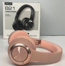 Fones de ouvido supra-auriculares Picun B21 sem fio 110H ouro rosa rosa rosa, usado comprar usado  Enviando para Brazil