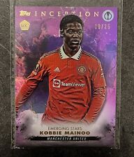 2022-23 Topps Inception KOBBIE MAINOO purple 09/25 Emerging Stars Manchester U. segunda mano  Embacar hacia Argentina