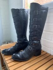 Black leather boots for sale  BLANDFORD FORUM