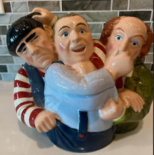 Usado, THREE STOOGES Vintage 1997 9,5" Frasco de Biscoito Pintado à Mão por Clay Art comprar usado  Enviando para Brazil