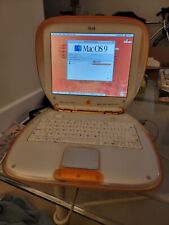 Sistema operativo vintage Apple Mandarine Clamshell iBook G3 My Family M2453 funcionando segunda mano  Embacar hacia Mexico