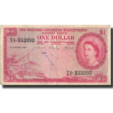 [#571498] Banknot, Brytyjskie Terytoria Karaibów, 1 Dollar, 1964, 1964-01-02, KM, używany na sprzedaż  Wysyłka do Poland