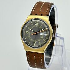 Relógio masculino vintage 1988 padrão "Courier" dia/data, tom dourado, GX703 comprar usado  Enviando para Brazil