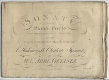 Josef GELINEK / Op 52 Sonata para piano con acompañamiento de violín segunda mano  Embacar hacia Argentina