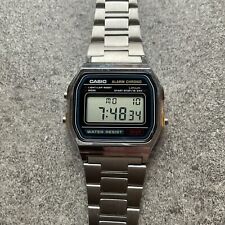 Relógio Casio unissex 33 mm tom prata preto pulseira ajustável digital 593 A158W A4 comprar usado  Enviando para Brazil