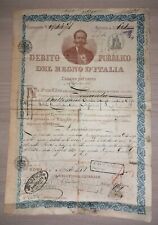 1880 raro certificato usato  Italia
