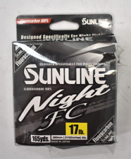 Sunline Night FC Fluorocarbon Hi-Vis Neon Yellow Night Fishing Glow Line 165yd for sale  Shipping to South Africa