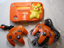 Console Pikachu Nintendo 64 laranja amarelo japonês Ntsc-J N64 controles Pokemon, usado comprar usado  Enviando para Brazil