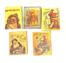 5 Dollhouse miniature Christmas books Merrimack publishing Co. Hong Kong Replica for sale  Shipping to South Africa