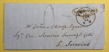 1862 storia postale usato  Macerata