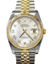Rolex Datejust 116233 18K Oro Amarillo / Ss Fábrica Mop Romano Esfera Reloj segunda mano  Embacar hacia Argentina