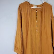 Vestido Midi Universal de Hilo Mostaza Amarillo Mostaza Talla XL Gasa Texturizado Boho segunda mano  Embacar hacia Argentina