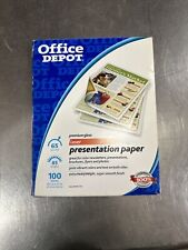 Usado, Office Depot Premium papel de presentación láser brillante papel fotográfico caja parcial segunda mano  Embacar hacia Argentina