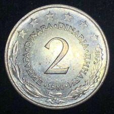 Jugoslavia dinara 1980 usato  Zugliano