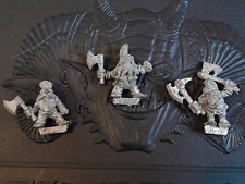 x3 Vintage Dwarfs Slayers Metal Warhammer Fantasy Battle, used for sale  Shipping to South Africa