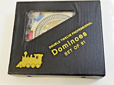 Double Twelve Professional Dominoes, Mexican Train, Chicken Domino Set, used for sale  Shipping to South Africa