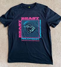 Mr Beast Philanthropy black short sleeve t-shirt. You Tuber. Size Medium for sale  Shipping to South Africa