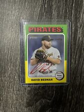 2024 Topps Heritage Auto David Bednar Red Ink #/75 ROA-DB Pittsburgh Pirates for sale  Shipping to South Africa
