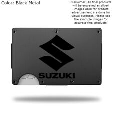 Custom "SUZUKI" Car Brand Laser Engraved Wallet - Pick A Wallet Color for sale  Shipping to South Africa
