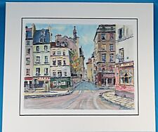 Used, Pierre Eugene Cambier Signed Untitled French Street Scene Serigraph Limited ED for sale  Shipping to South Africa