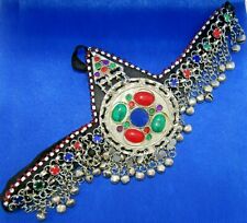 Used, Afghan Matha Patti Headpiece Jewelry Gipsy Jewellery Statement Kuchi Kids Tribal for sale  SHEFFIELD