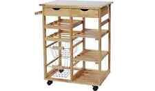 Wooden kitchen trolley for sale  Shipping to Ireland