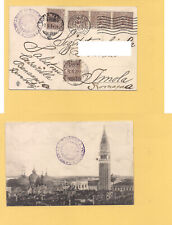 6205) Floreale 1cx5 pure 1914 Venice card x Imola cancel plate and DC for sale  Shipping to South Africa