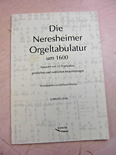 Antiguo Notas Die Neresheimer Orgeltabulatur Para 1600 22 Präludien R.Schächer comprar usado  Enviando para Brazil