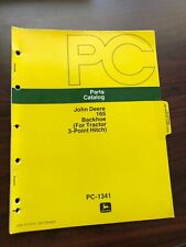 John Deere 165 Backhoe For Tractor 3 Point Hitch Parts Catalog PC-1341, used for sale  Redwood Valley