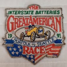 Baterías vintage Patch The Interstate Great American Race 1991 cosidas en PA74 segunda mano  Embacar hacia Argentina