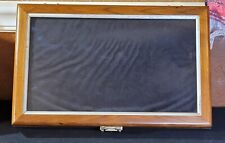 Walnut display case for sale  Heath Springs