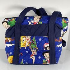 Bolsa tote feita à mão Betty Boop desenho animado férias com zíper acolchoado presente da moda comprar usado  Enviando para Brazil