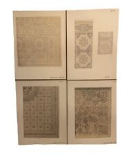 Lindos 4 desenhos raros de design francês do século XIX XX para desenvolvimento de carpetes 1587 comprar usado  Enviando para Brazil