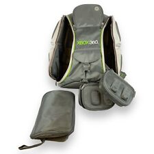 Xbox 360 Mad Catz Padded Backpack Gray & Green 4306P4A w/ Accessory Bags Nylon for sale  Shipping to South Africa