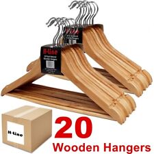 Wooden coat hangers for sale  WEMBLEY