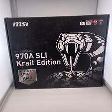Usado, Placa-mãe MSI 970A SLI Krait Edition ATX, soquete AMD AM3+ e escudo de E/S comprar usado  Enviando para Brazil