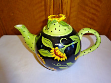 BLUE SKY TEAPOT WITH SUNFLOWERS 2006, used for sale  Shipping to South Africa