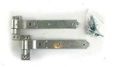 12" 300mm Heavy Duty Hook and Band Gate Hinges Garden Shed Galvanised Cranked, used for sale  Shipping to South Africa